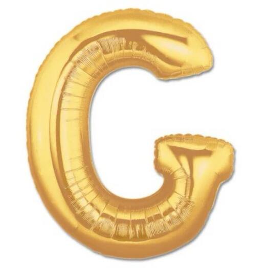 Letter G Golden Foil Balloon