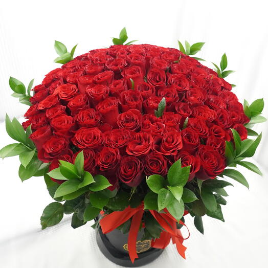 40cm Long Premium Red Roses