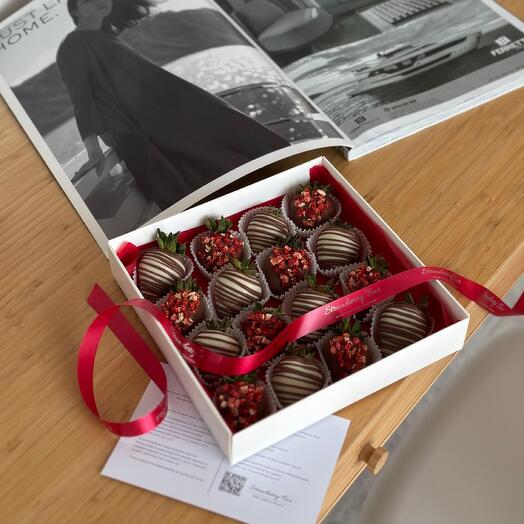 Juego de Fresas cubiertas de Chocolate 48