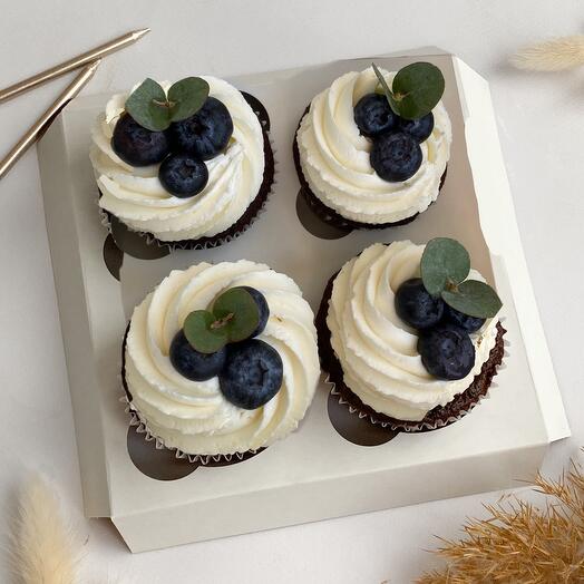 Cupcakes de arándanos