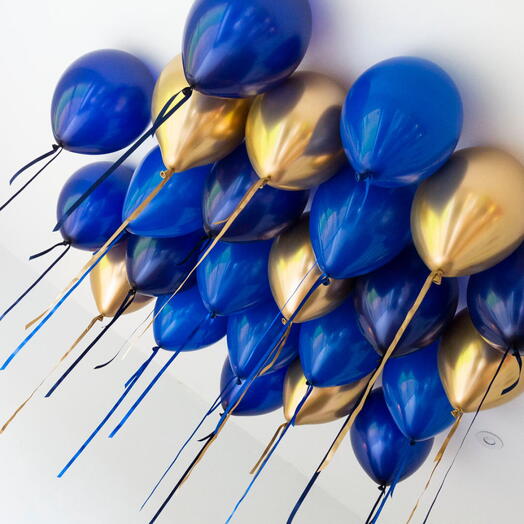 Sapphire Blue Helium Ceiling Balloons 25 pcs