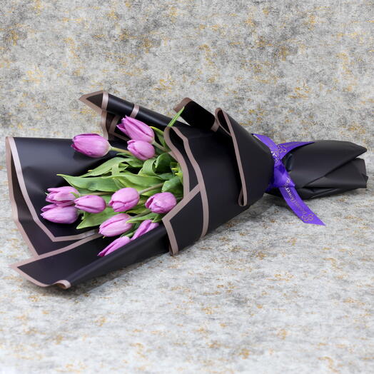 Twilight Violet Tulip Bouquet