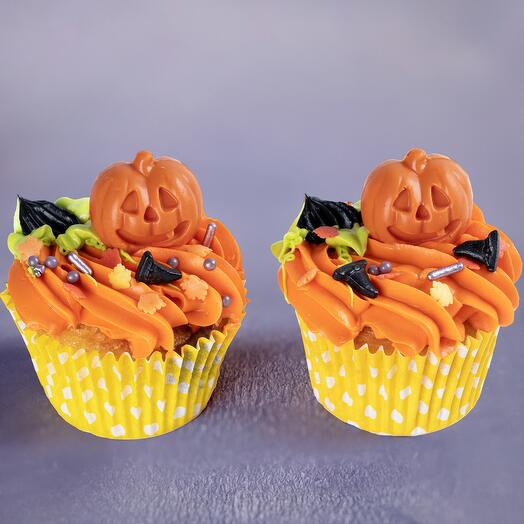 Halloween Pumpkin Patch Cupcakes, Pack of 2