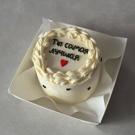 Бенто торт с сердечком на 14 февраля День влюбленных