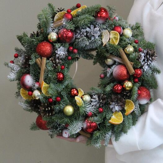 Новогодняя композиция Венок большой