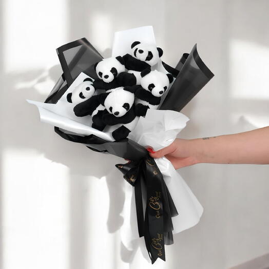 Teddy Panda Bouquet