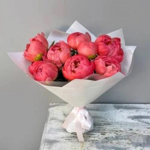 Коралловые пионы