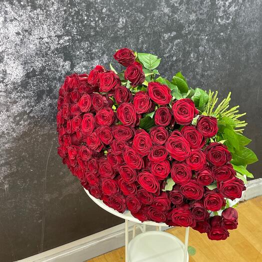 101 красная Роза 80 см🌹