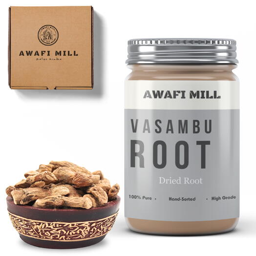 AWAFI MILL Vasambu Root | Sweet Flag Acorus Calamus - Bottle of 100 Gram