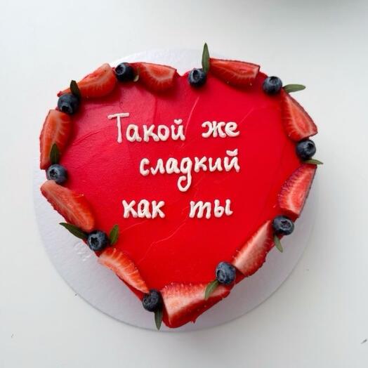Бенто макси «Сердце», торт для любимого человека