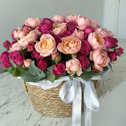Корзина с цветами «Джульетта»