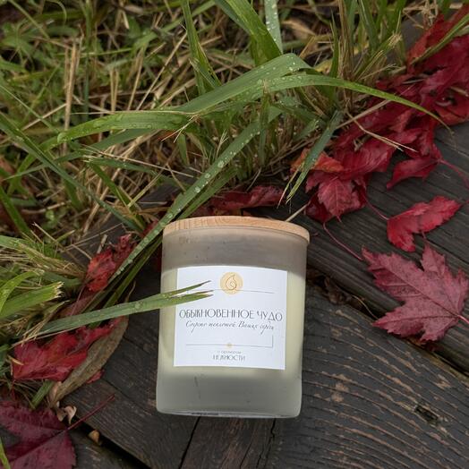Vela perfumada hecha a mano con aroma de "Ternura"