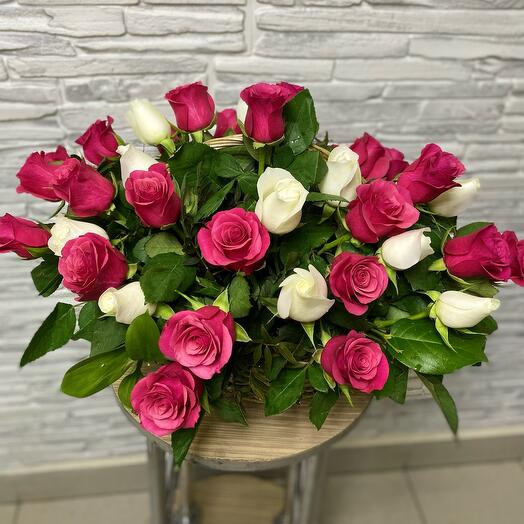 Basket with flowers