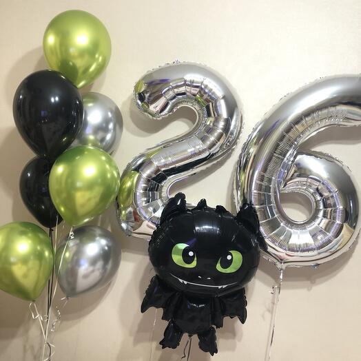 Balloons how to train a dragon toothless 10 pcs