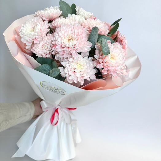 Для Прекрасной букет из хризантем