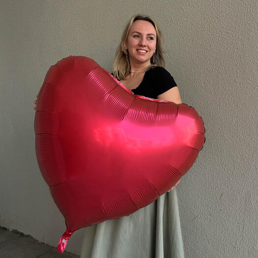 Red Heart Foil Balloon 36"
