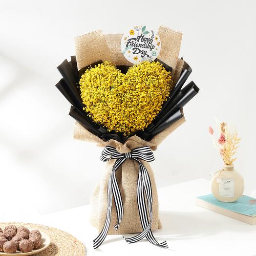 Charming Heartshaped Friendship Day Bouquet