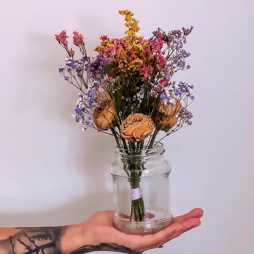 Mini bouquet "Campos de oro"