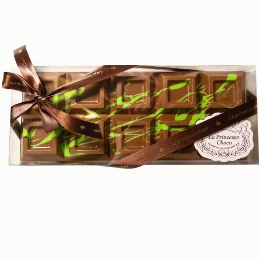Дубайский шоколад с фисташкой, большая плитка 450г