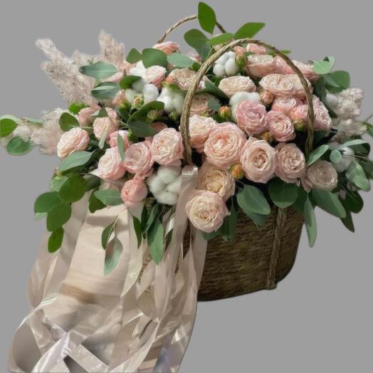 Budaqlı gül səbəti