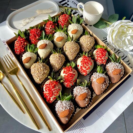 Клубника в шоколаде 20 штук «Примиум»