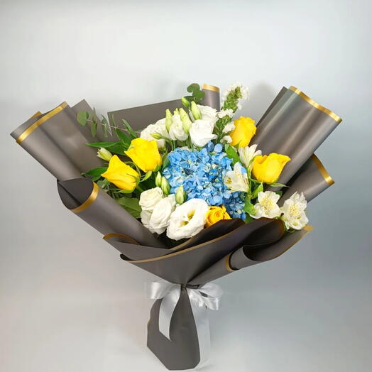 Blue and Yellow Bouquet