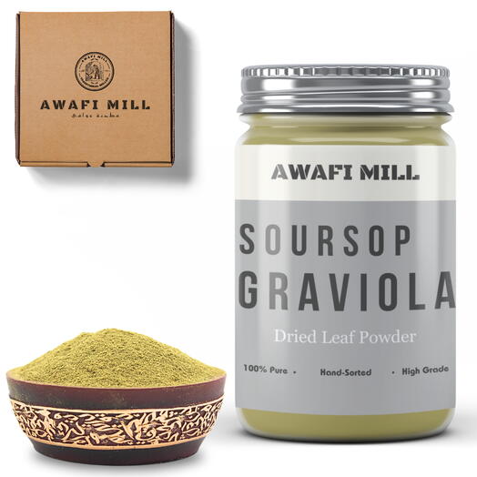 AWAFI MILL Soursop Graviola Powder | guanabana Leavess - Pack of 100 Gram