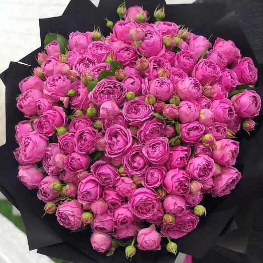 25 кустовых роз