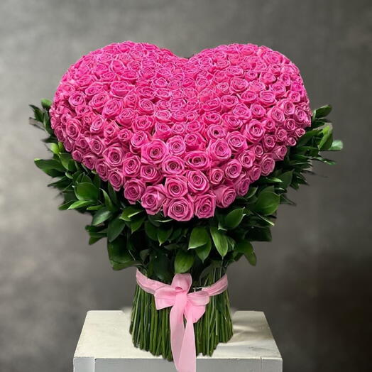 3D heart pink