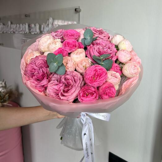 Mezcla de rosas peonías