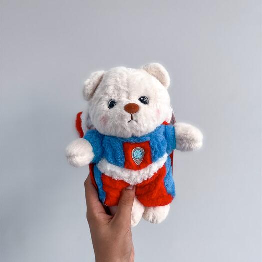 Мягкая игрушка "Мишка в костюме СУПЕРГЕРОЯ"