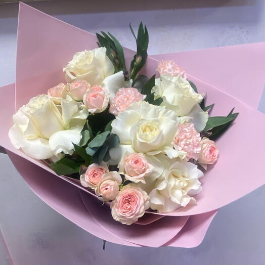 Букет с французскими розами