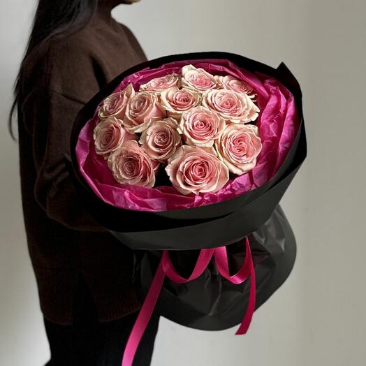 Букет "13 роз джералдин"