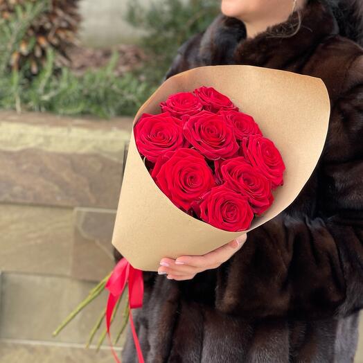 Ramo de rosas rojas "capricho de las Señoras"