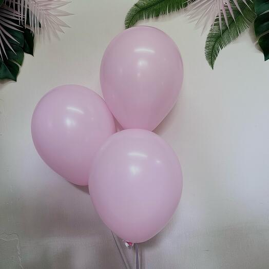 Pink balloons with helium