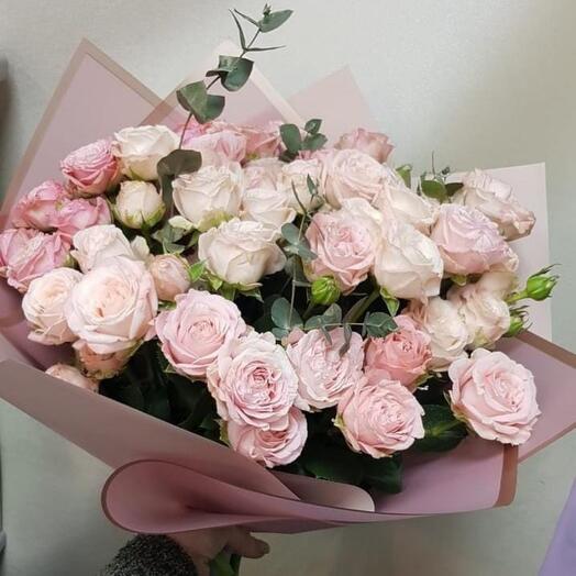 Кустовые розы 11 шт💖