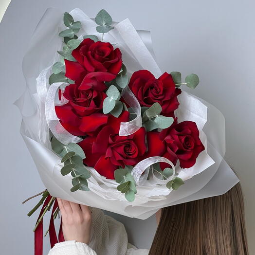 Французские Красные розы 5 ❣️