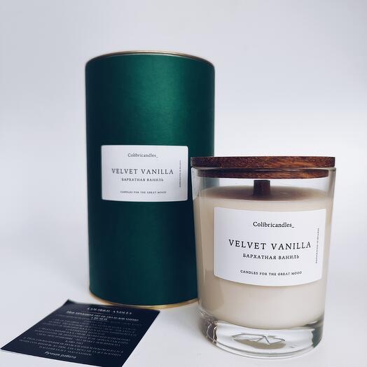 Ароматическая свеча Lux 250 ml с ароматом Бархатная ваниль