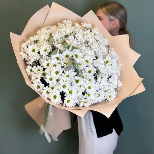 Elegant White Chrysanthemum Bouquet-951