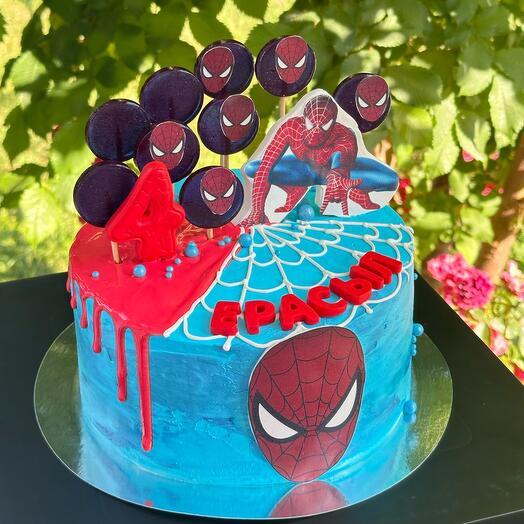 Торт для мальчика «Человек паук»