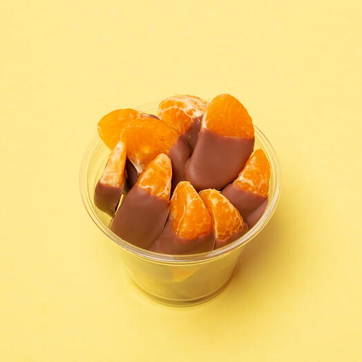 Mandarina en chocolate belga