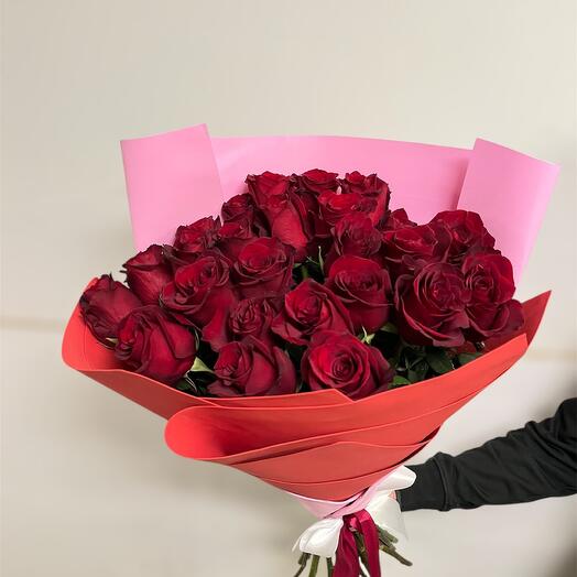 Розы 25 штук 70 см премимум