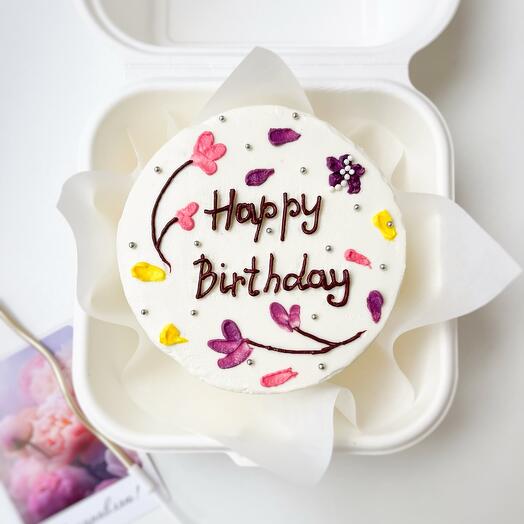 Бенто торт женский «Happy birthday» подарок на день рождения для женщины