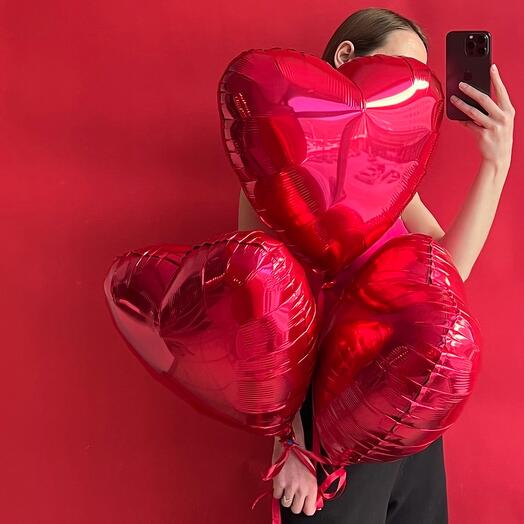 ШАРЫ «СЕРДЦЕ» 3 шт
