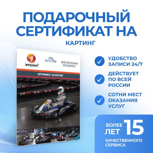 Подарочный сертификат на Картинг