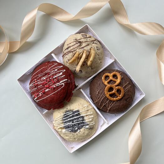 Набор печенья кукис (NY Cookies), ассорти из 4 вкусов