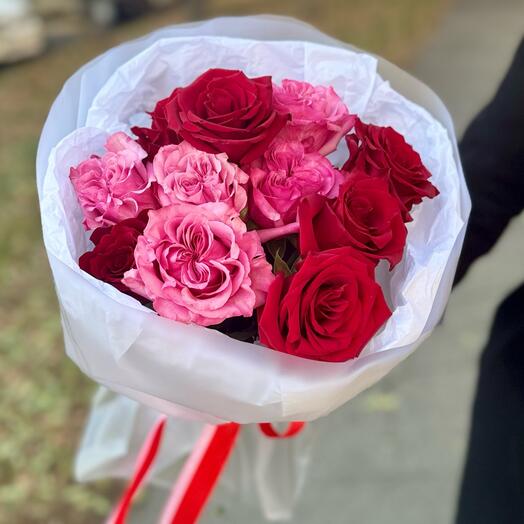 Букет из 11 крупных роз Эквадор 60