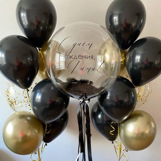 Balloons for a man's birthday