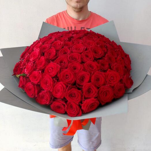Ramo de 101 rosas rojas