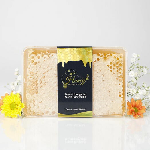 Organic Hungarian Acacia Honeycomb 400g